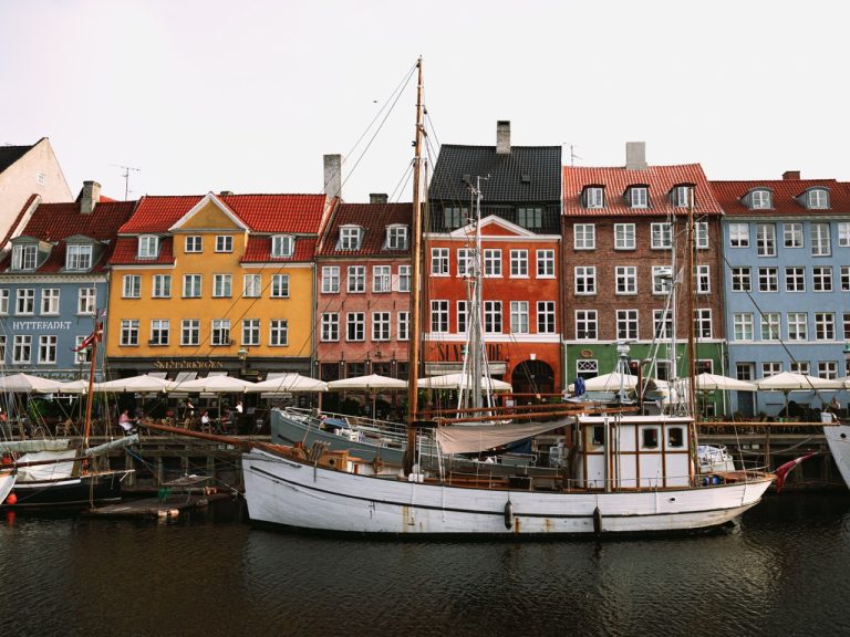 Nyhavn in Copenhagen, Denmark, on a June evening