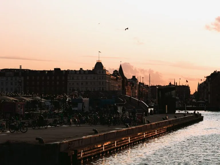 A sunny summer evening in Copenhagen, Denmark